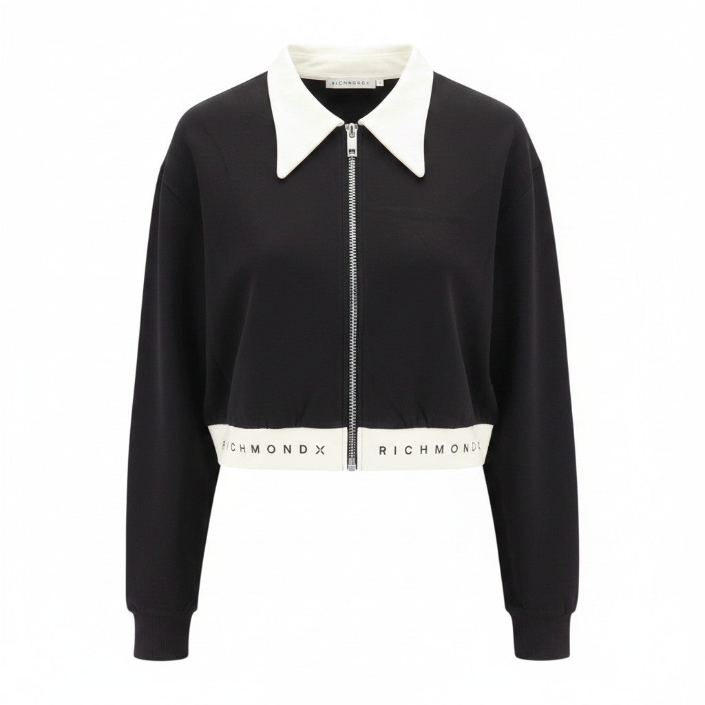 Schwarzes Sweatshirt aus Viskose