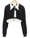 Black Viscose Sweatshirt