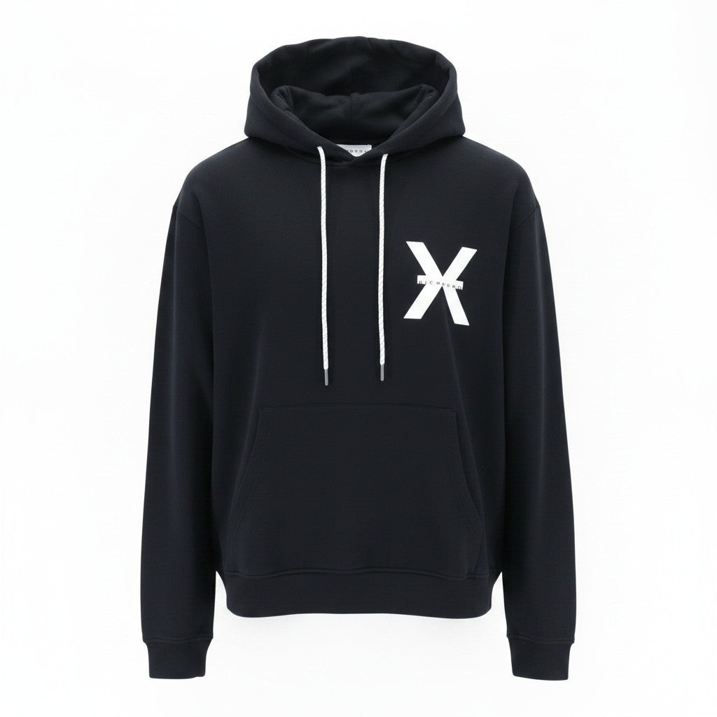 Baumwoll-Hoodie mit Rückseite