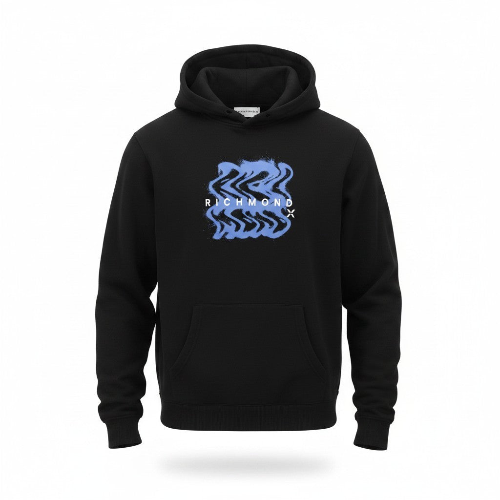 Schwarzes Sweatshirt aus Baumwolle