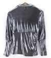 Silver Polyester Sweatshirt