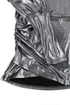 Silver Polyester Sweatshirt