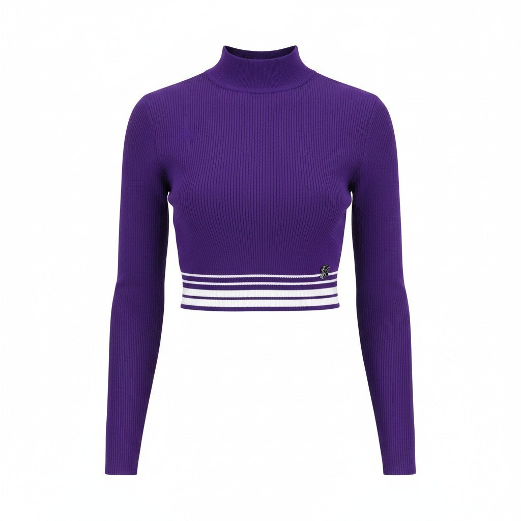 Lila Sweatshirt aus Viskose