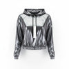 Silver Polyester Sweatshirt