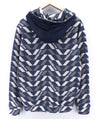 Blue Polyester Sweatshirt