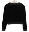 Black Polyester Sweatshirt