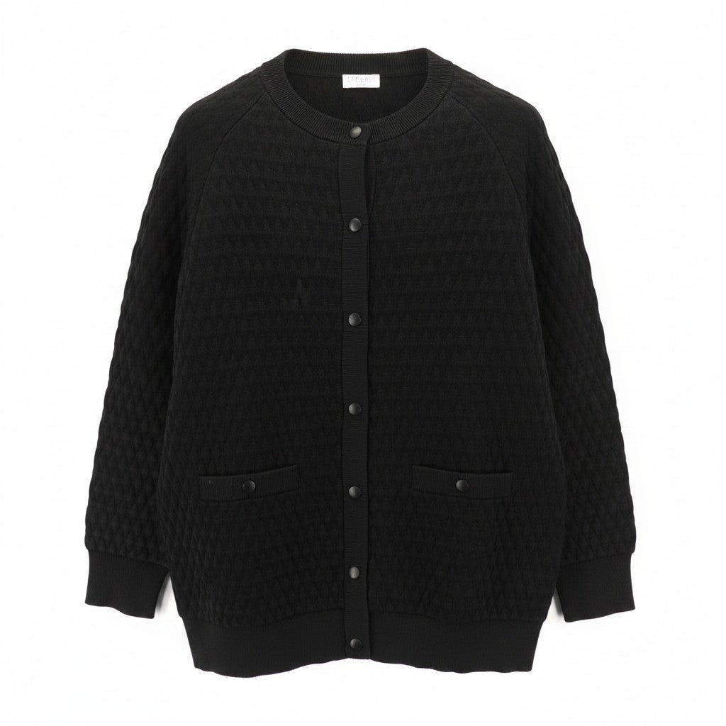 Schwarzer Cardigan aus Viskose
