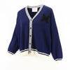 Blue Viscose Cardigan