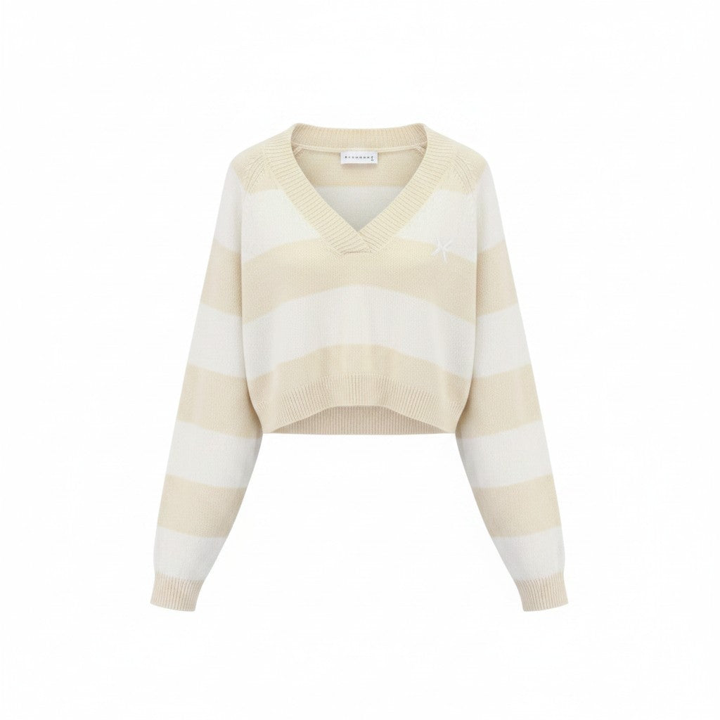 Beiger Pullover aus Polyester