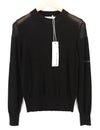 Black Nylon Jumper