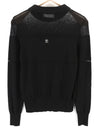 Black Nylon Jumper