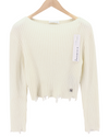 White Polyester Jumper