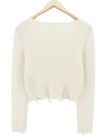 White Polyester Jumper