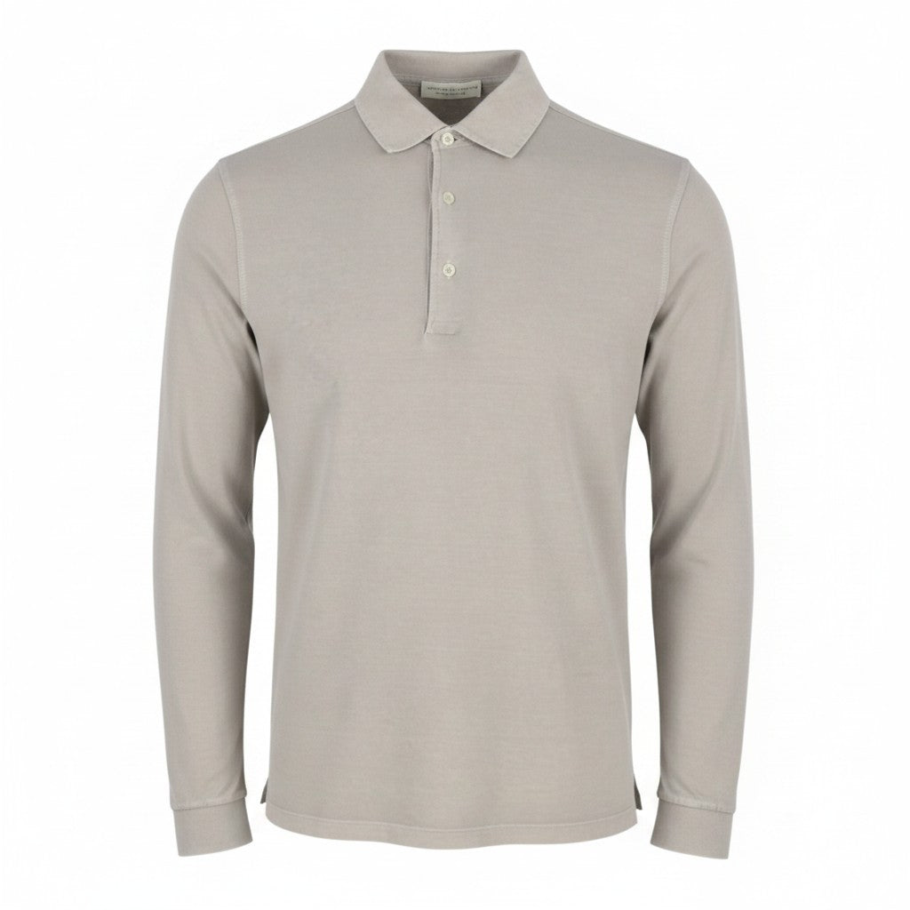 Graue Poloshirts aus Baumwolle