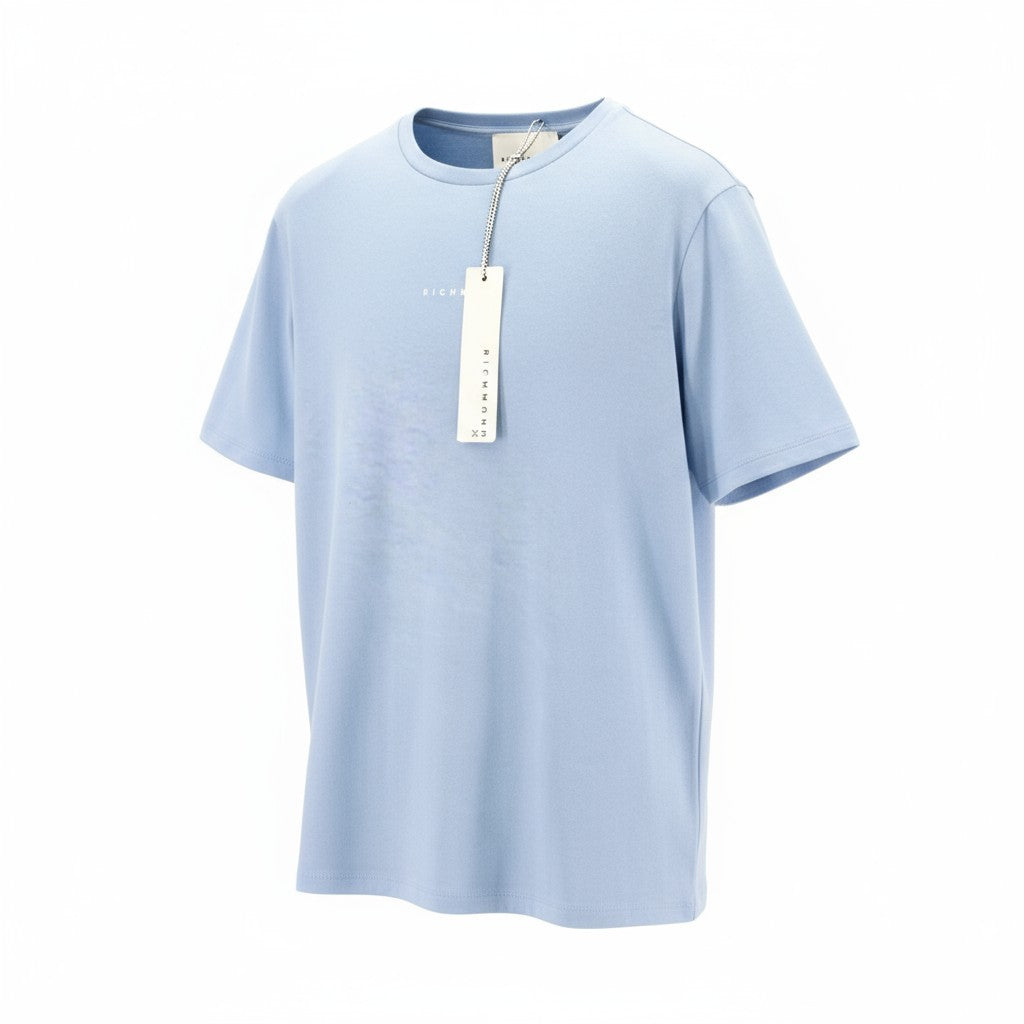 Blaues T-Shirt aus Baumwolle