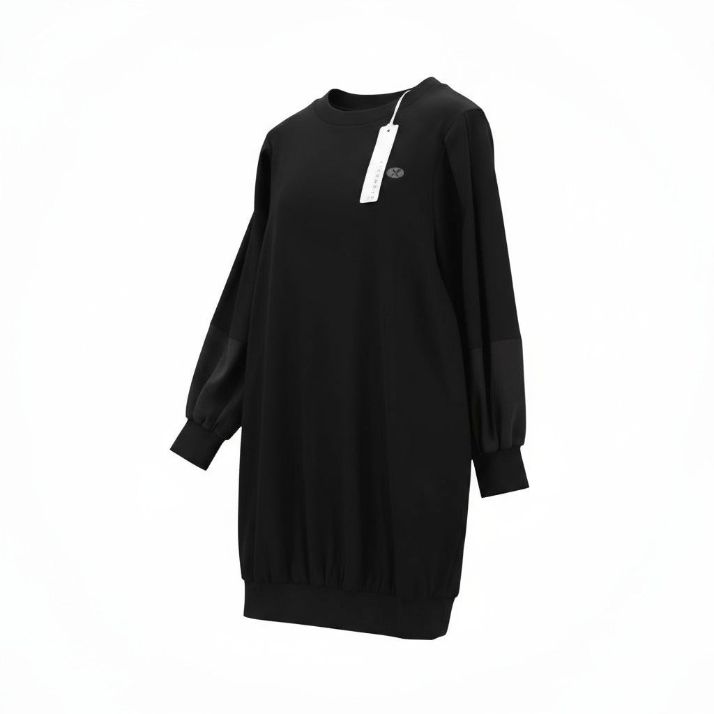 Schwarzes Baumwollkleid