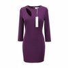 Violet Polyester Dress