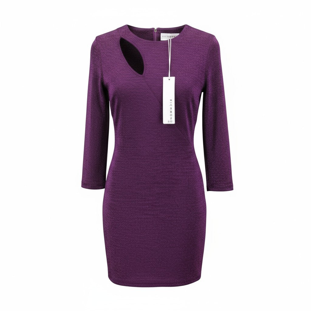 Violettes Polyest​​erkleid