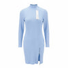 Blue Polyester Dress