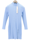 Blue Polyester Dress
