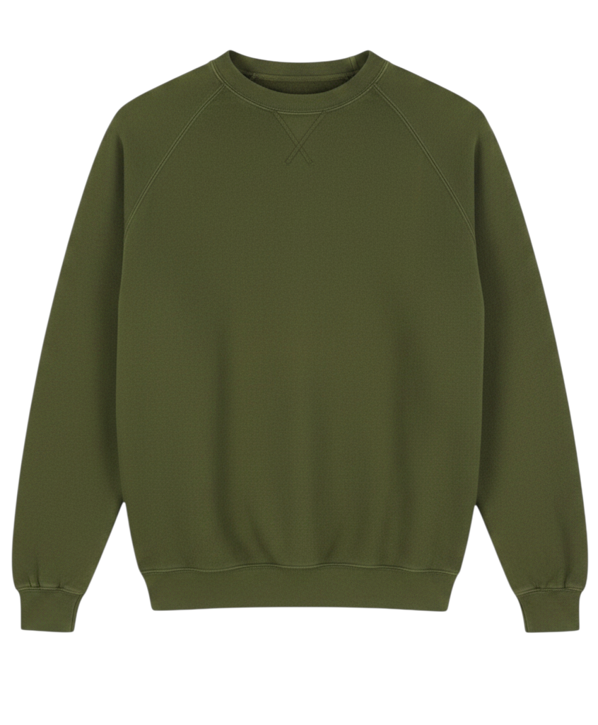 Grünes Baumwoll-Sweatshirt