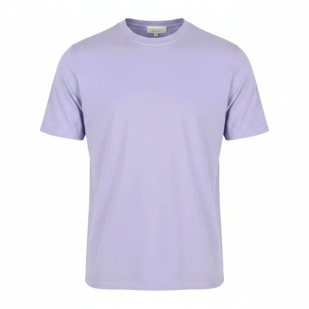 Lila Baumwoll-T-Shirt