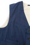 Blue Cotton Vest