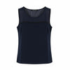 Navy Polyester Top