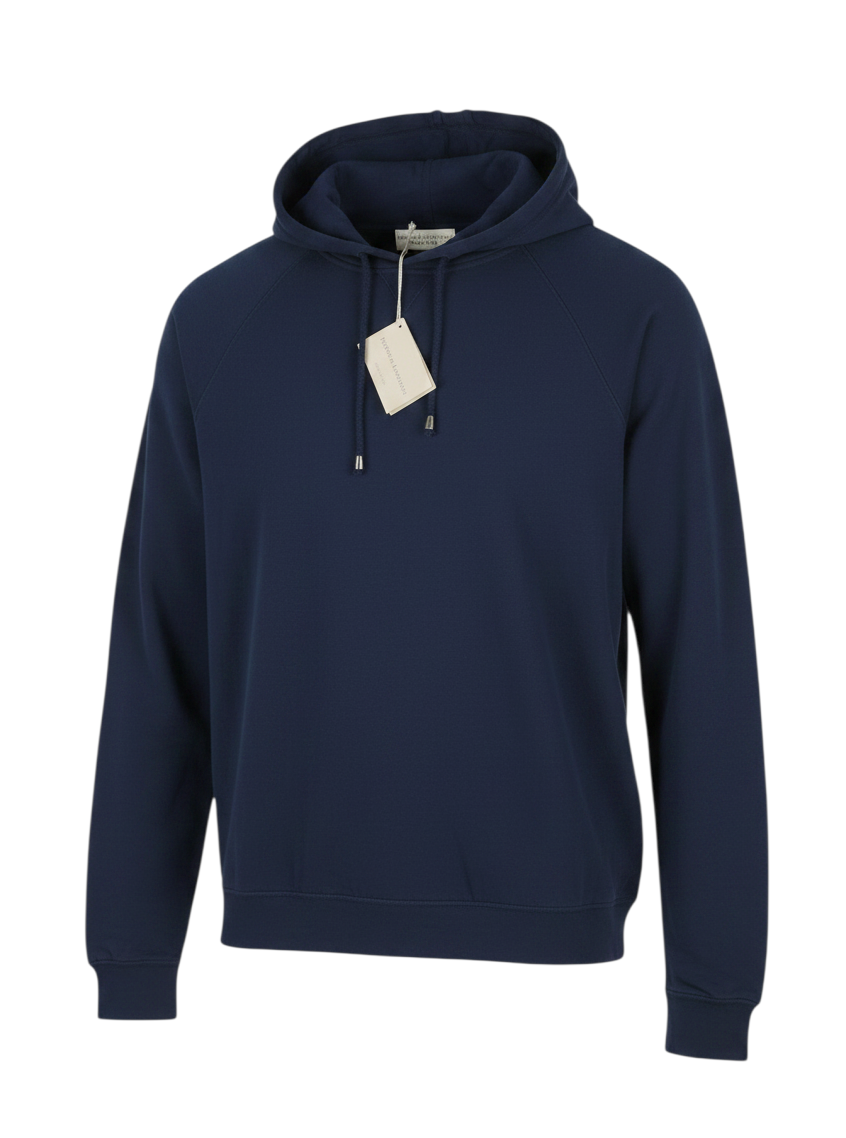 Blauer Baumwoll-Hoodie