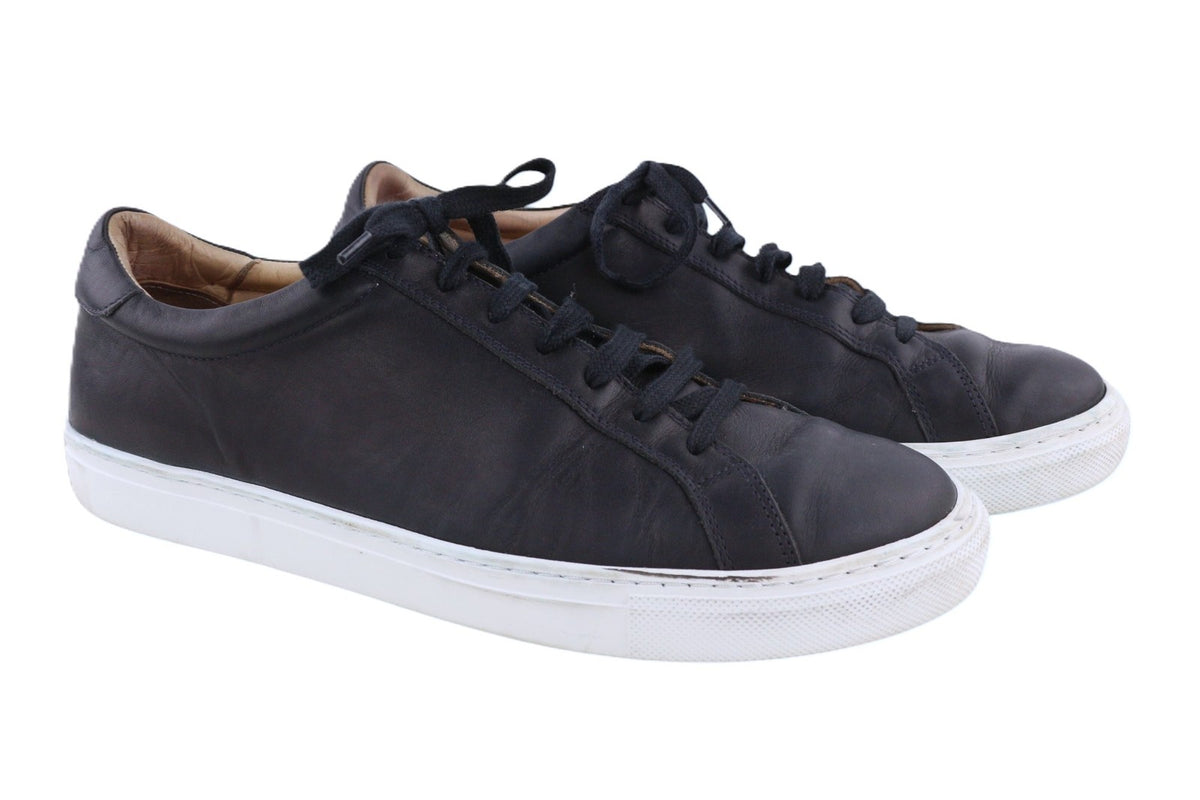 Navy Leather Shoes