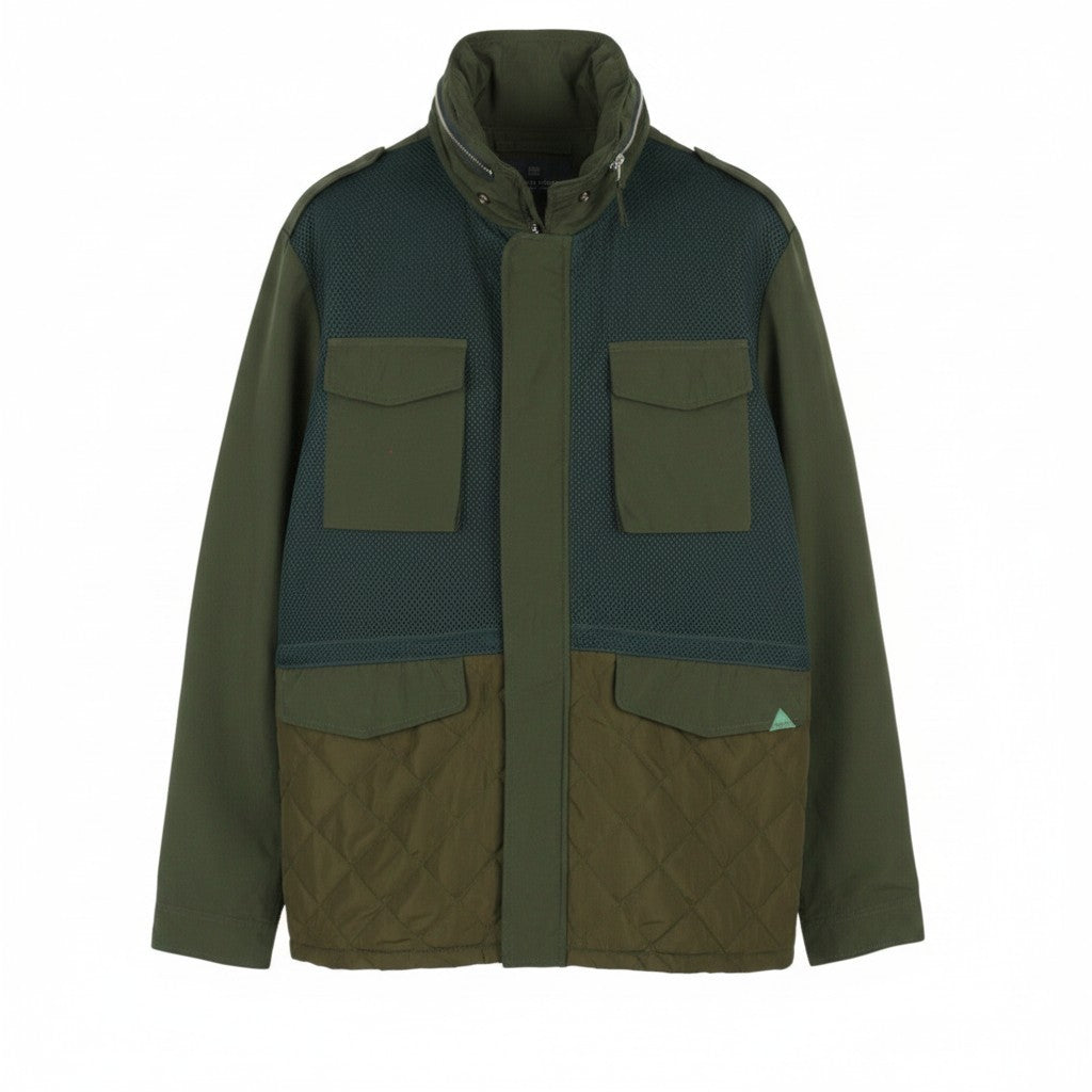 Grüne Polyesterjacke