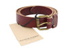 Burgundy Leather Belt