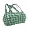 Green Nylon Sports Bra