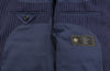 SUISTUDIO Women Blazer Cameron EU40S Blue Wool Pinstriped Single Breasted