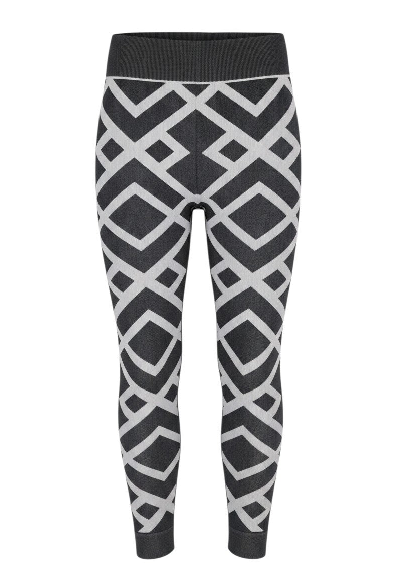 Graue Leggings