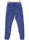 Blue Polyester Leggings