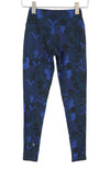 Blue Polyester Leggings