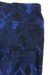 Blue Polyester Leggings