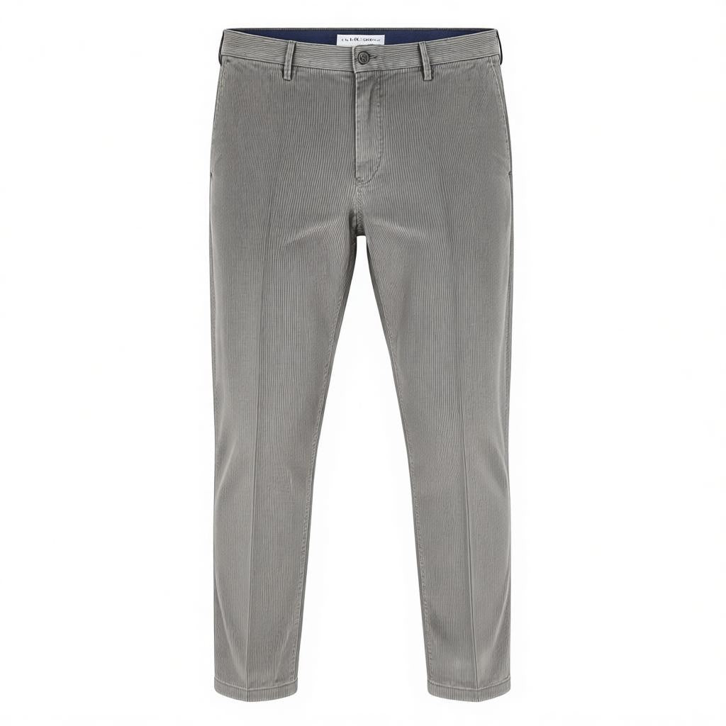 Graue Cordhose