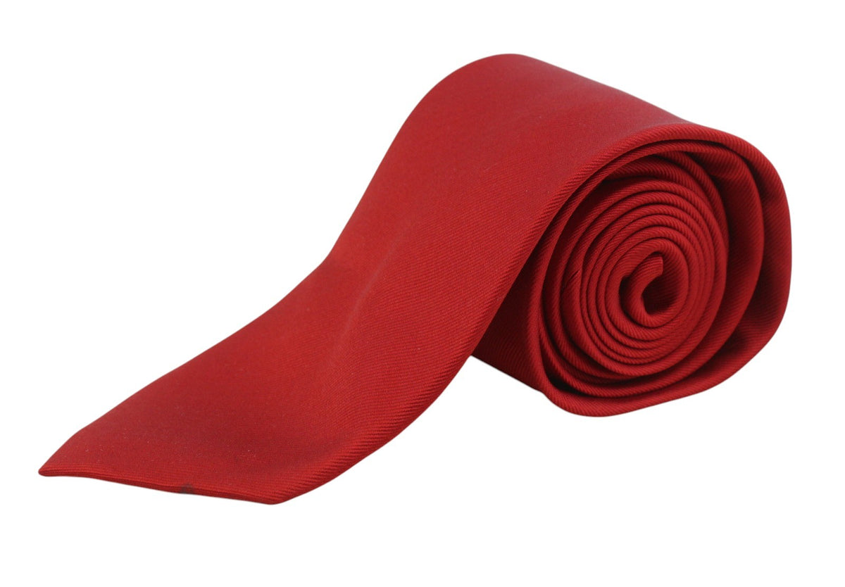 Rote Seidenkrawatte