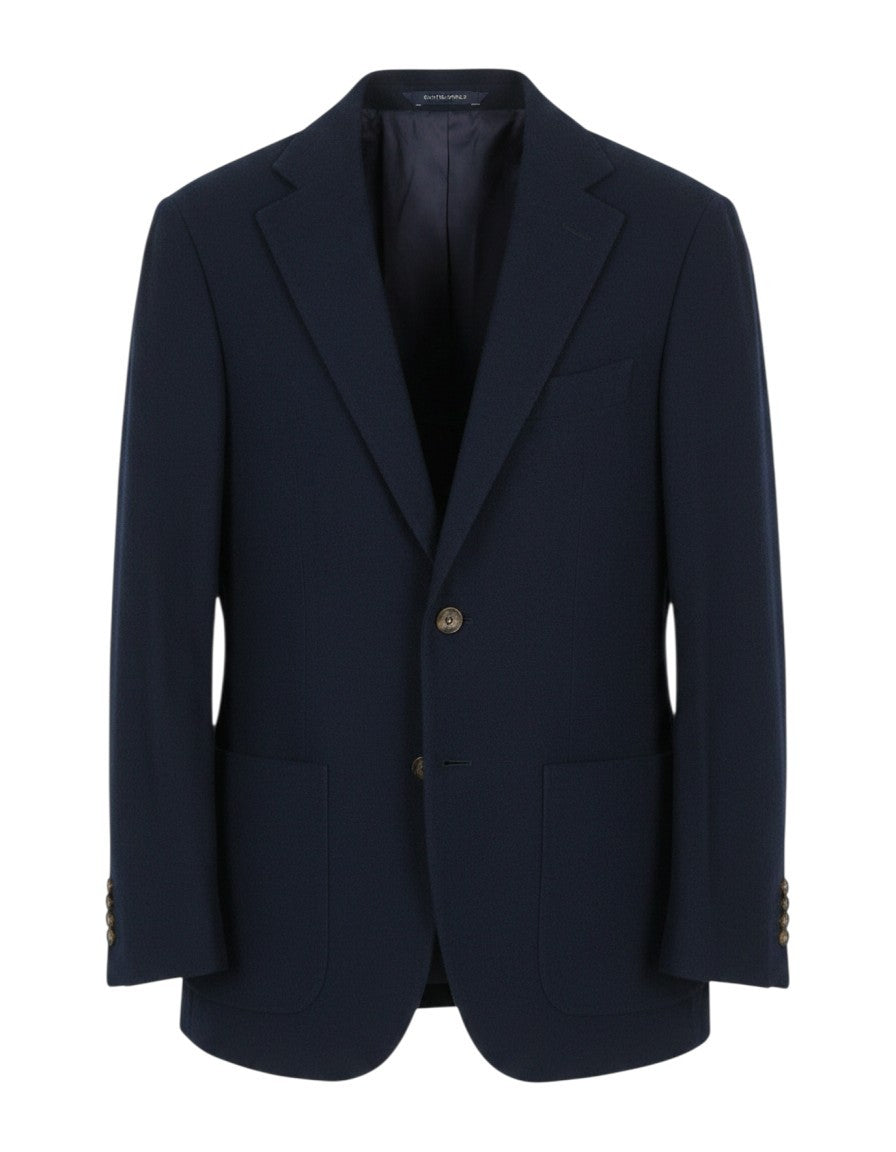 Blauer Blazer aus Baumwolle
