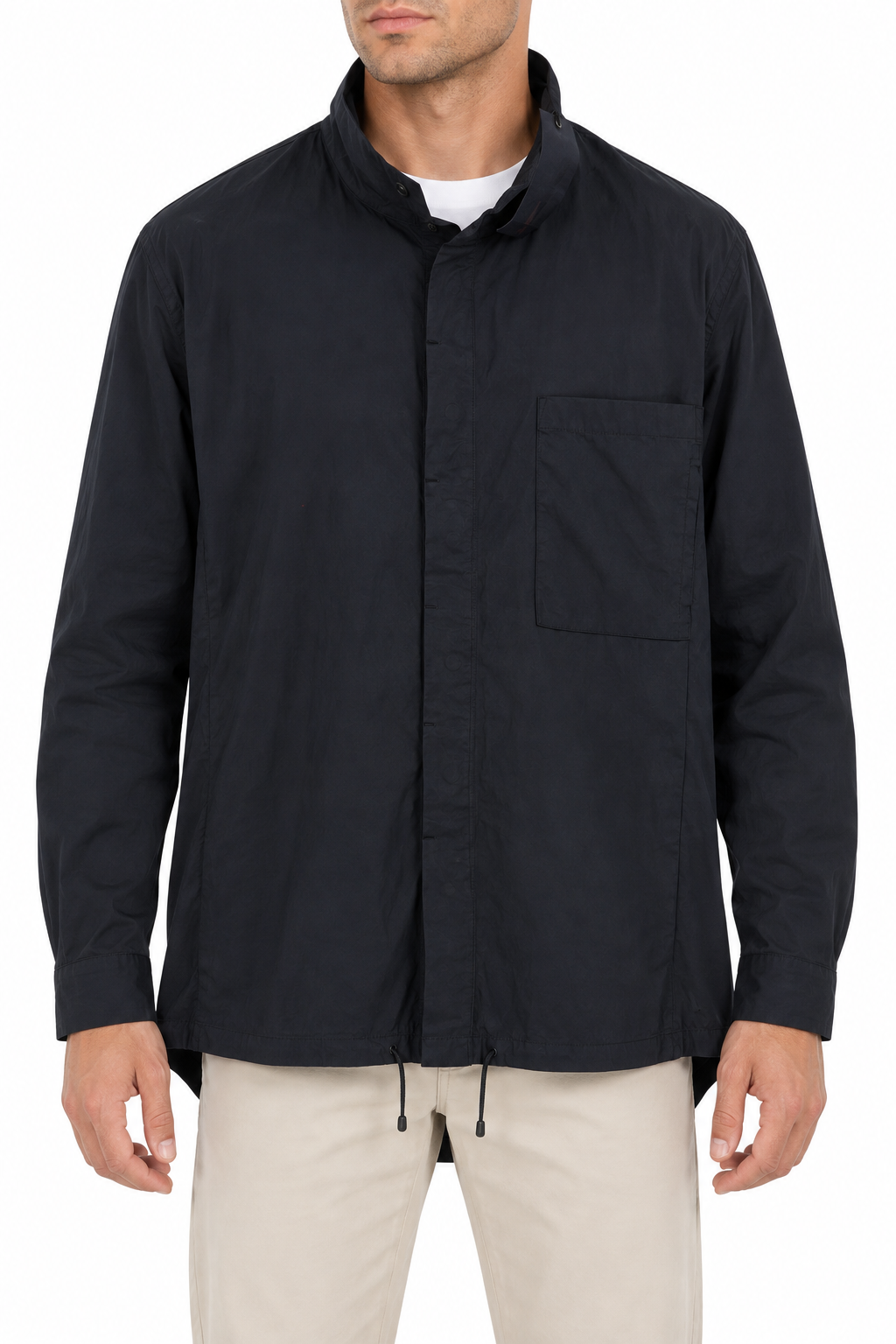 Blaue Baumwolljacke