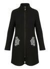 Black Acrylic Coat