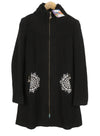Black Acrylic Coat