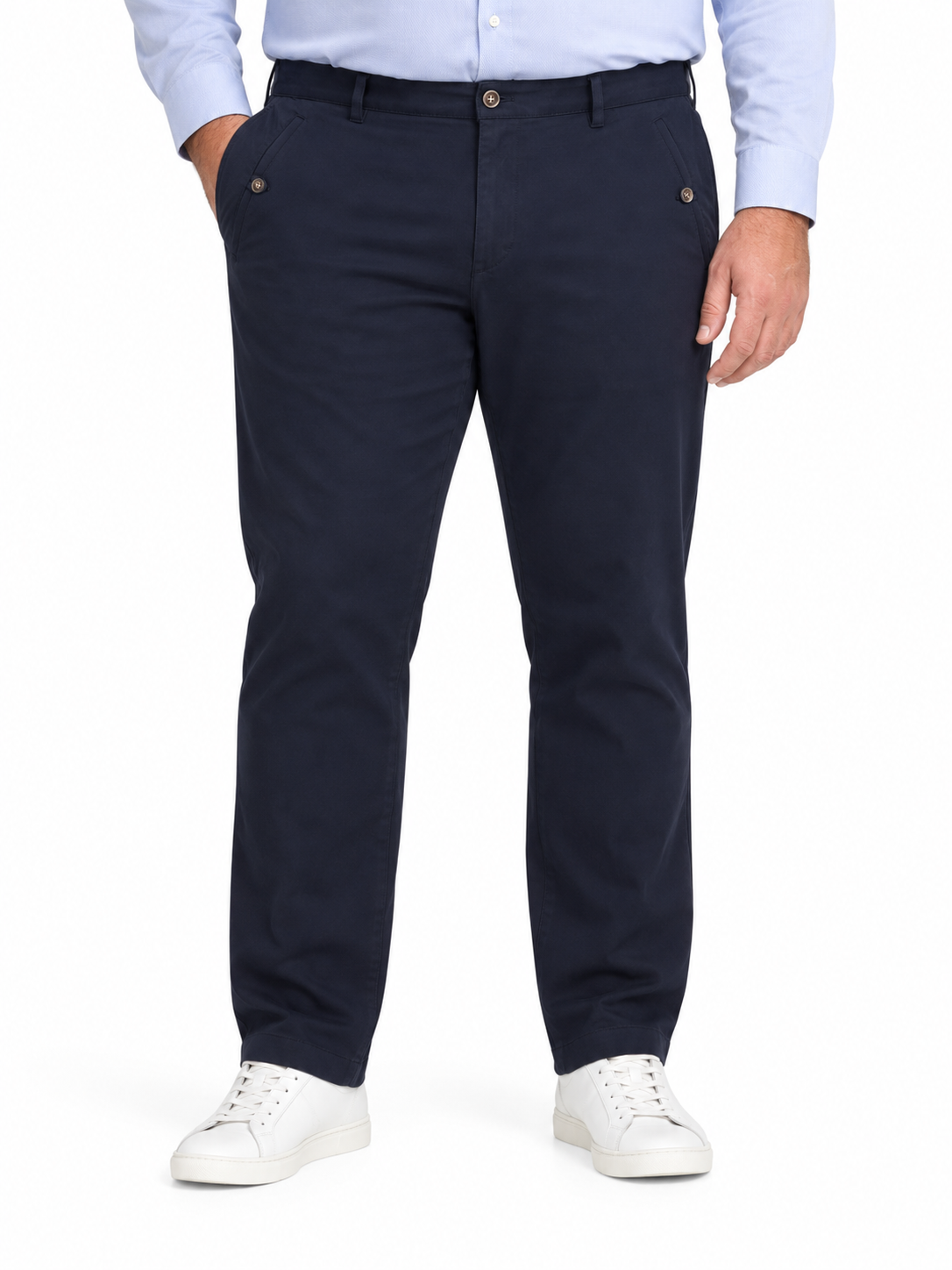 Blaue Baumwollhose