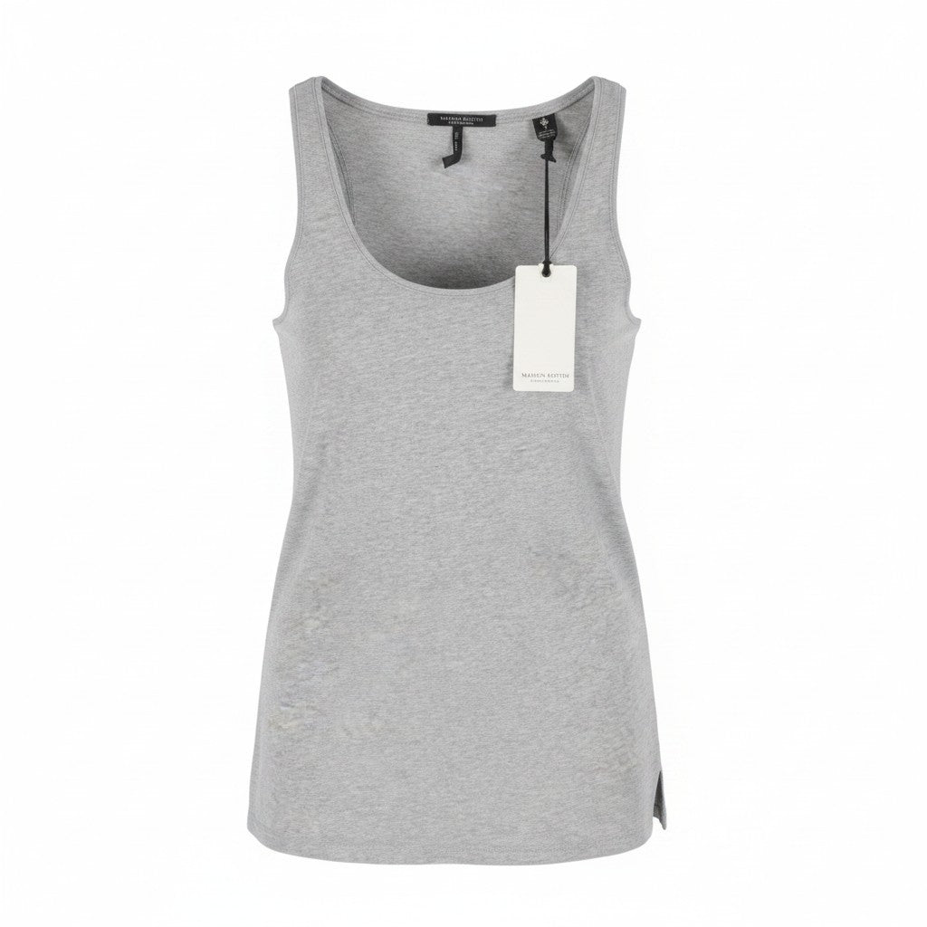Graues Baumwoll-T-Shirt