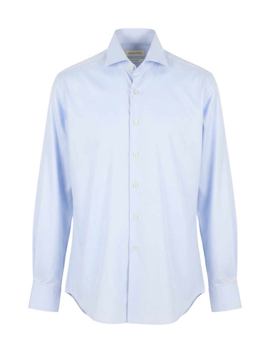 Blue Cotton Formal Shirt