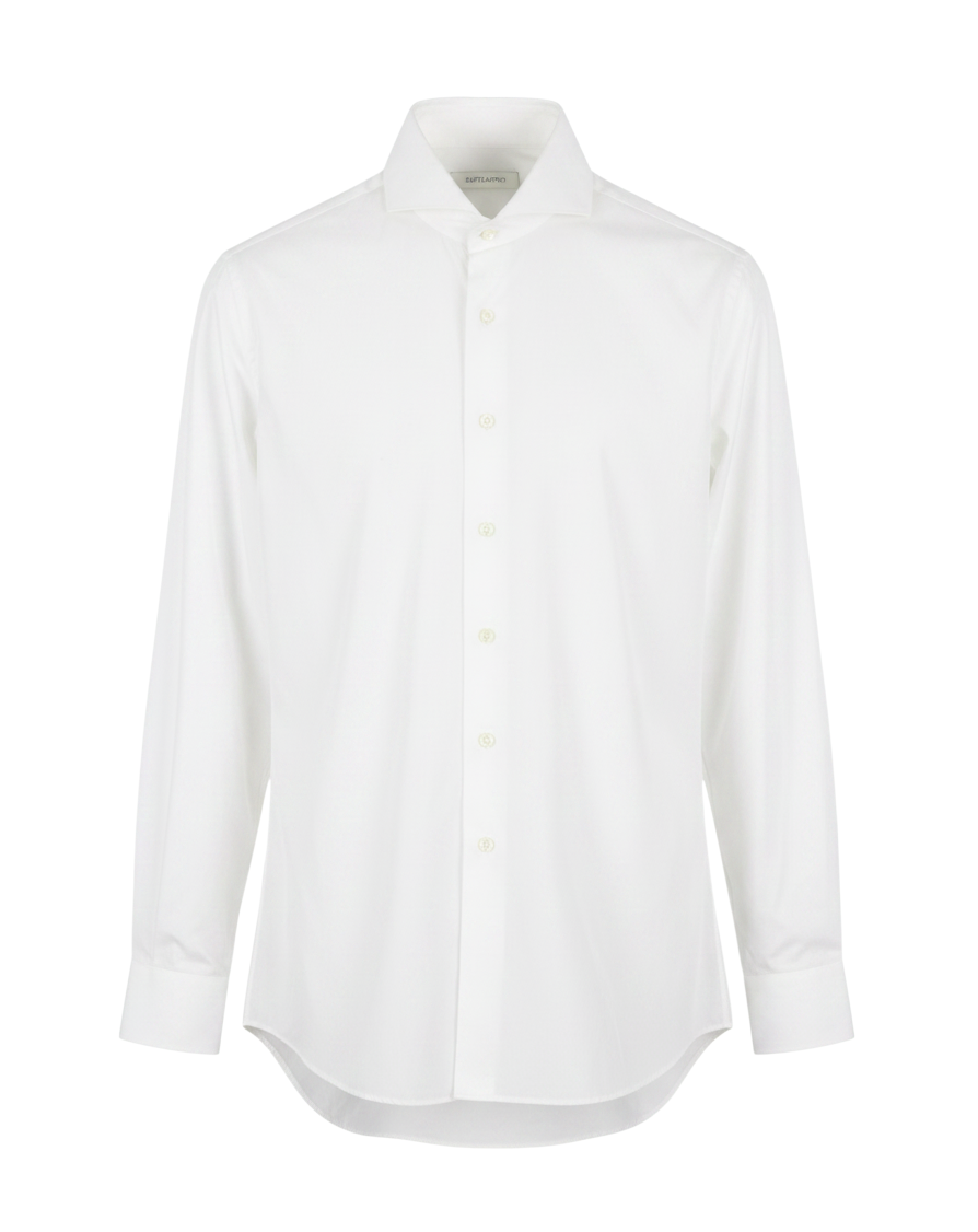 White Cotton Formal Shirt