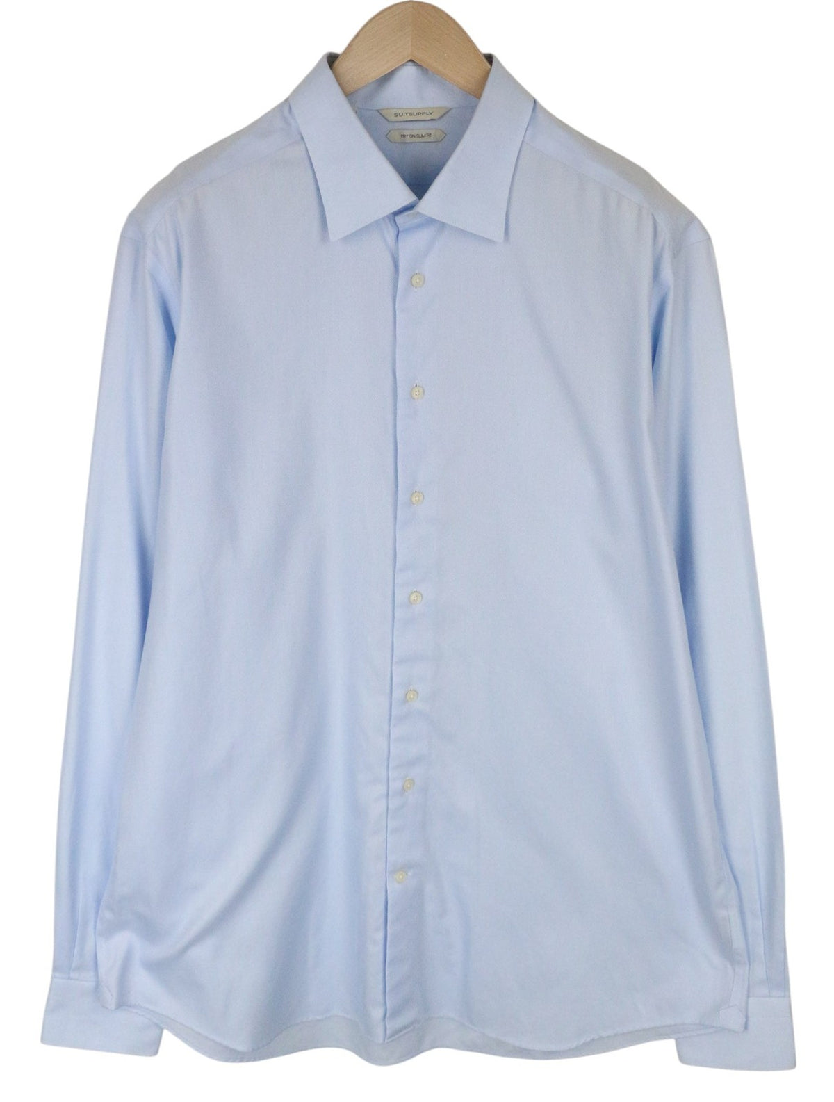 Blaues Twill-Hemd