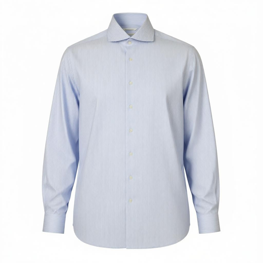Blaues Twill-Hemd